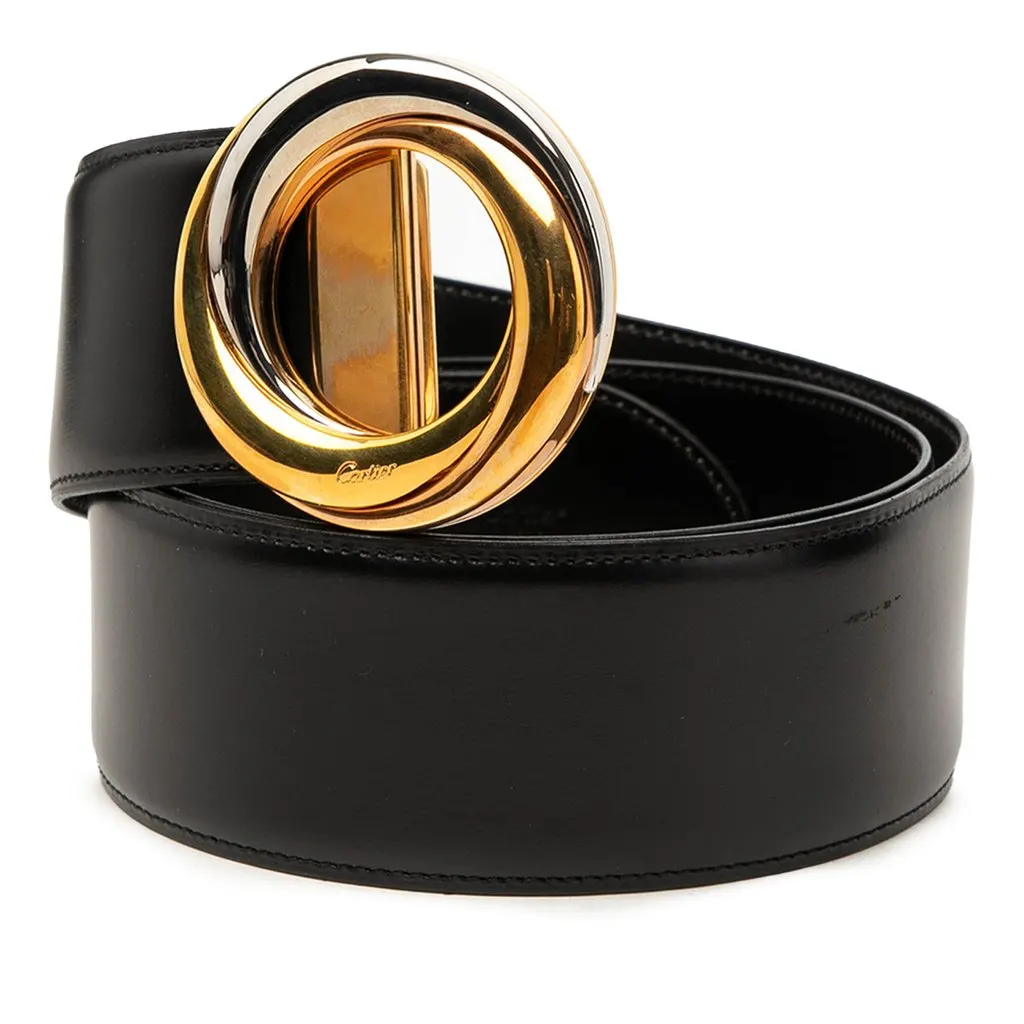 Cartier Leather Trinity Belt Black Leather Very good - Back View