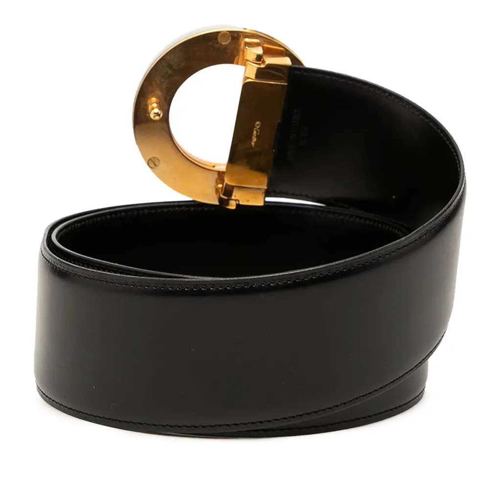 Cartier Leather Trinity Belt Black Leather Very good - Inside View