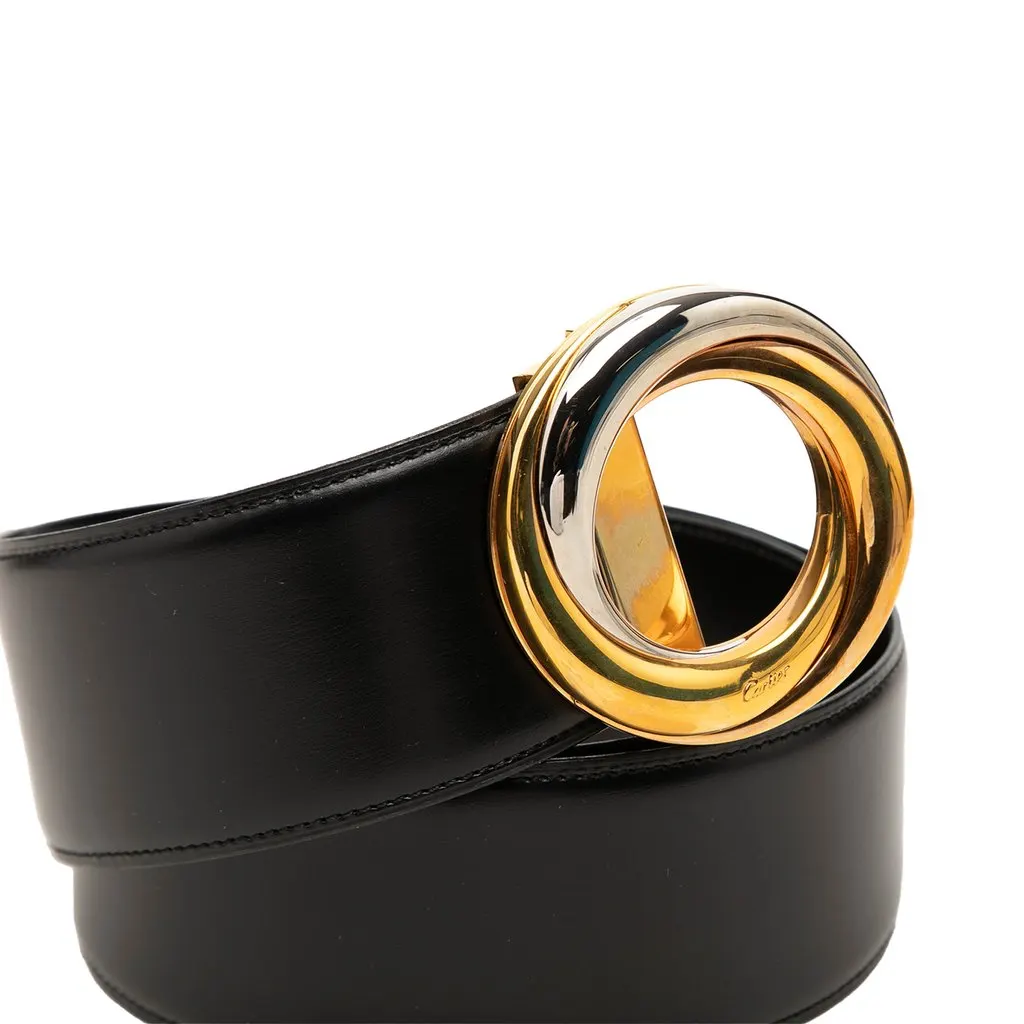 Cartier Leather Trinity Belt Black Leather Very good - Model View