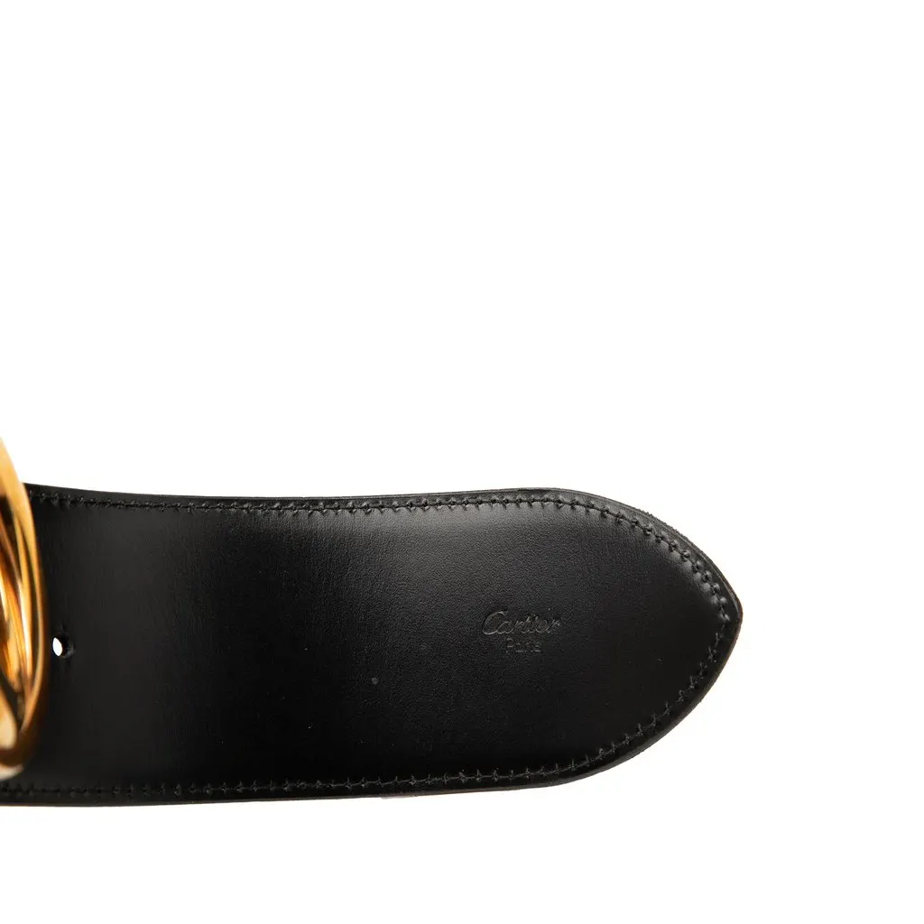 Cartier Leather Trinity Belt Black Leather Very good - Box View