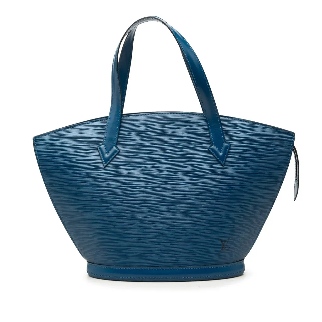 Louis Vuitton Epi Saint Jacques PM Short Strap Blue Leather Very good - Front View