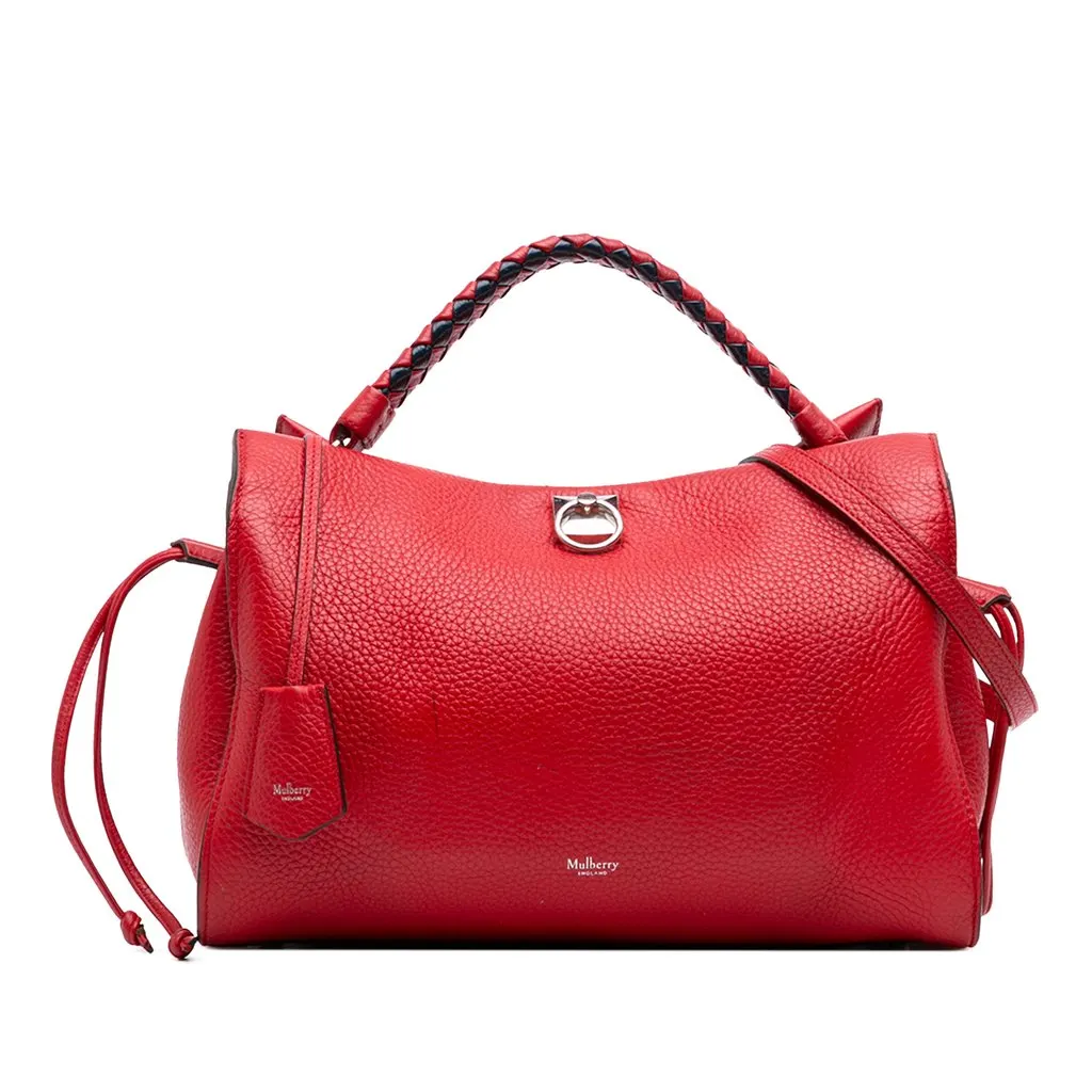 Mulberry متوسطة محبب جلد العجل Iris حقيبة ساتشيل