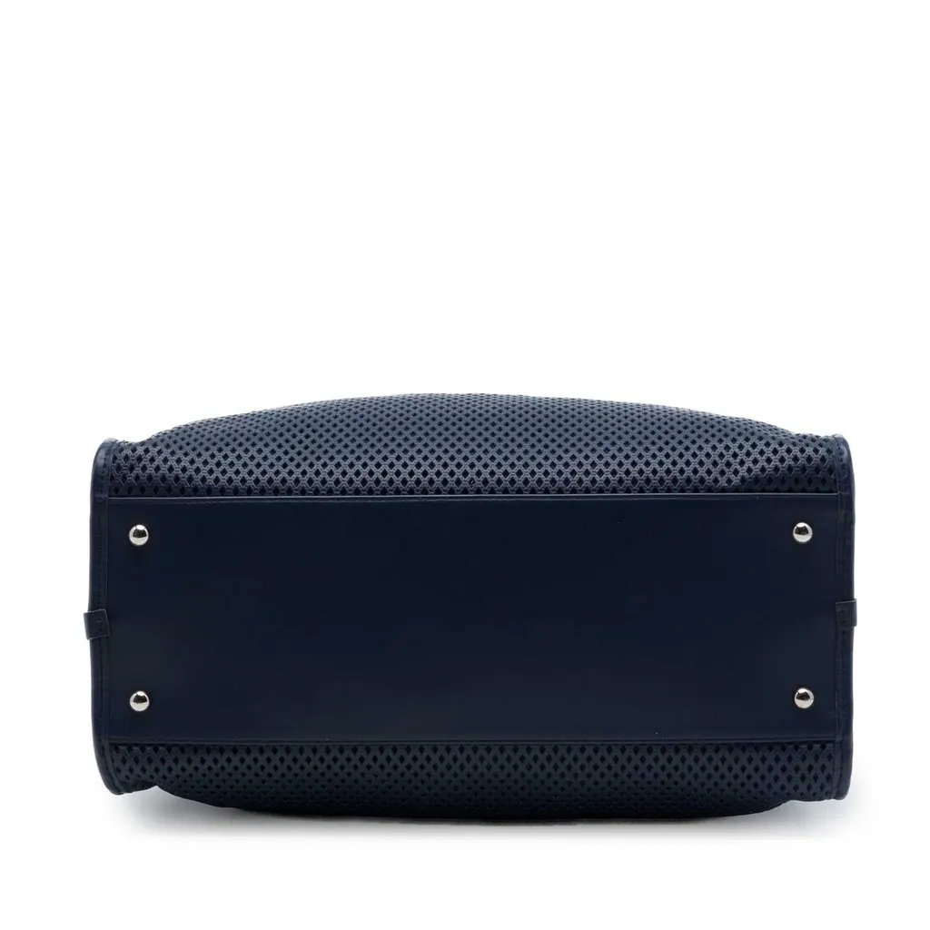 Chanel Perforated Calfskin Up In The Air Tote Blue Leather Very good - Inside View