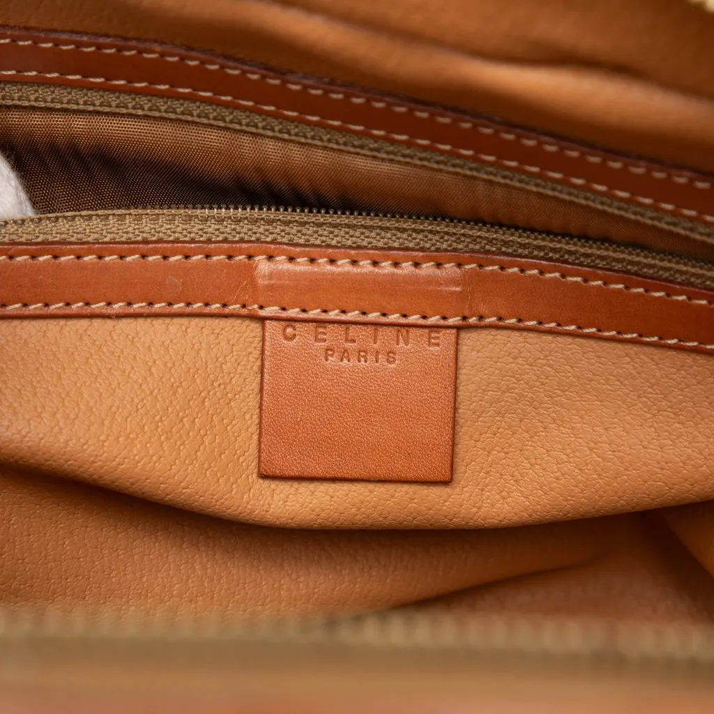 Celine Macadam Coated Canvas Dome Top Handle Bag Brown Very good - Box View