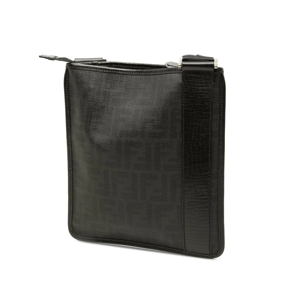 Fendi Zucca Spalmati Crossbody Black Canvas Very good - Back View