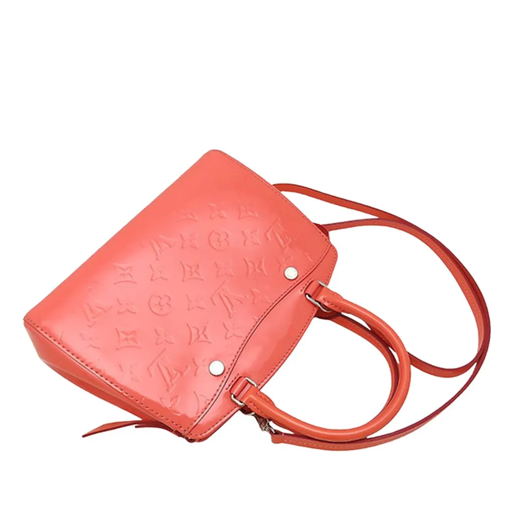 Louis Vuitton Monogram Vernis Brea PM Pink Leather Very good - Back View