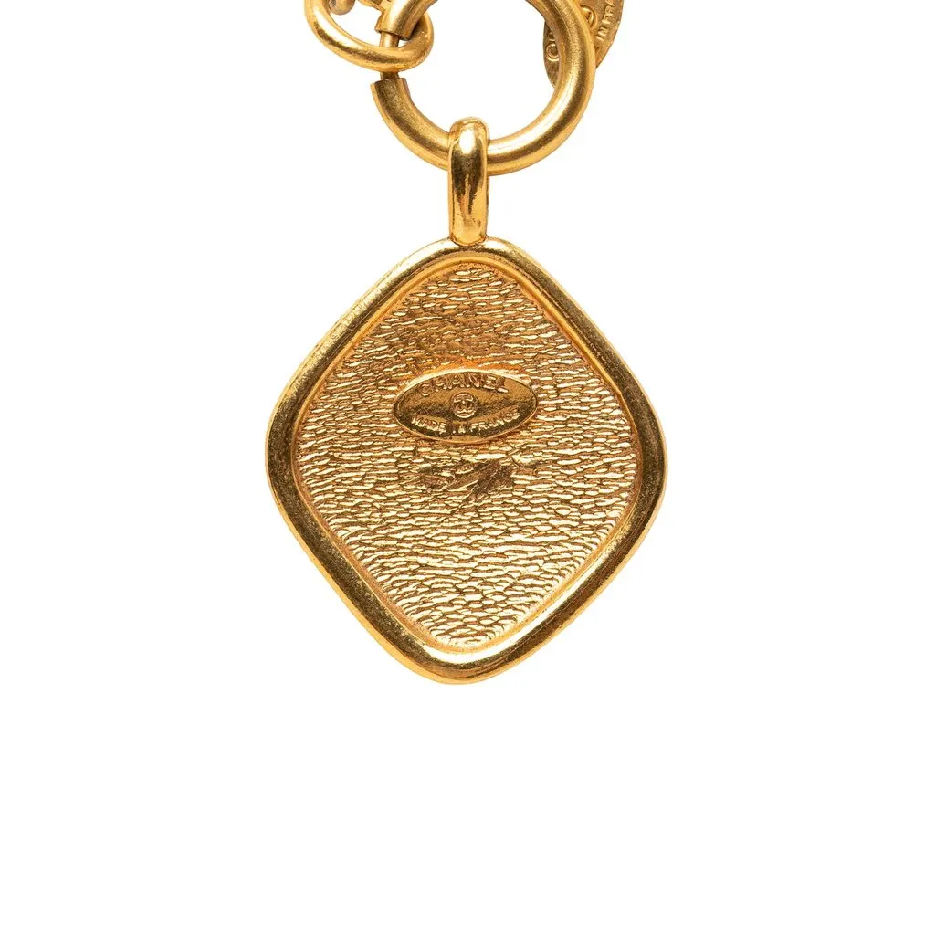 Chanel CC Gold Plated 31 Rue Cambon Pendant Necklace Gold Metal Very good - Inside View