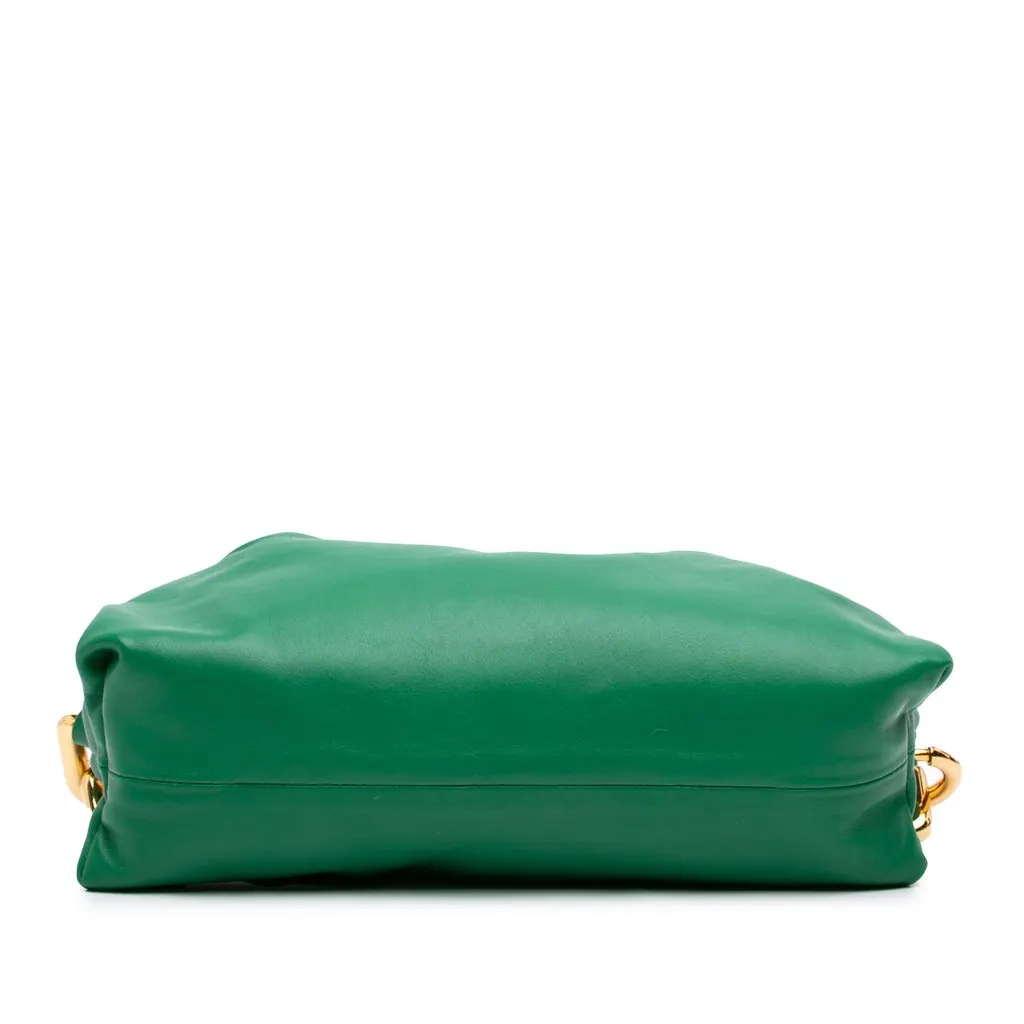 Bottega Veneta Lambskin Chain Pouch Green Leather Very good - Inside View