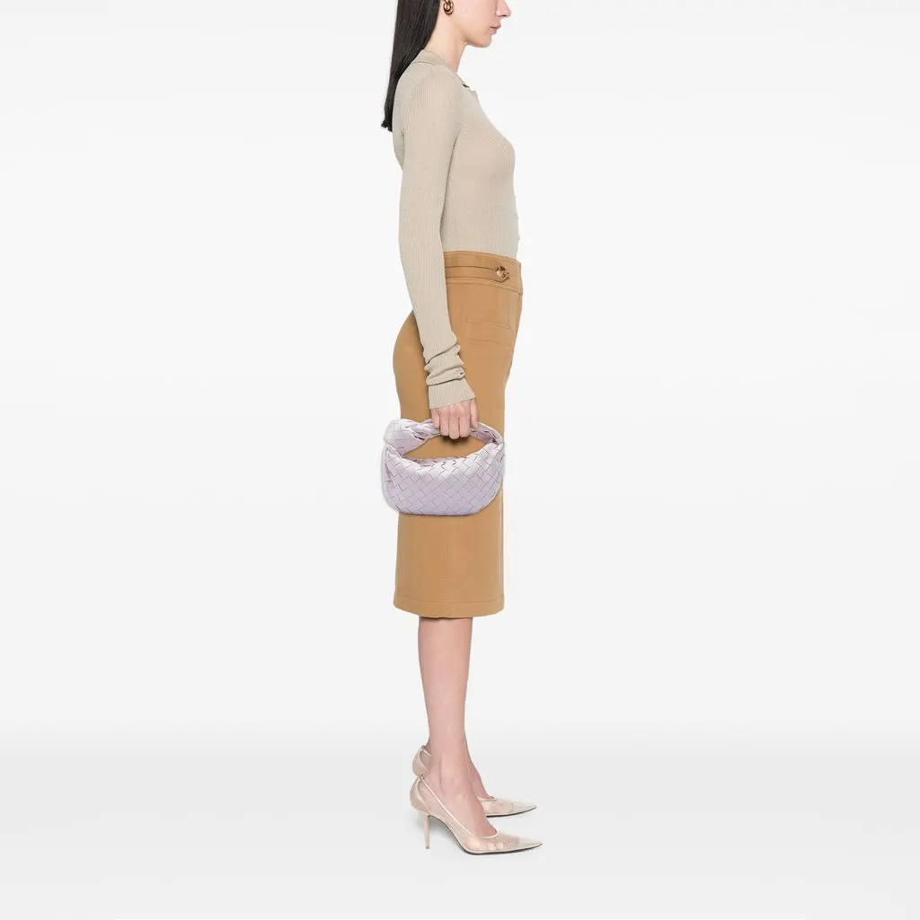 Bottega Veneta Mini Nappa Intrecciato Jodie Pink Leather Very good - Box View
