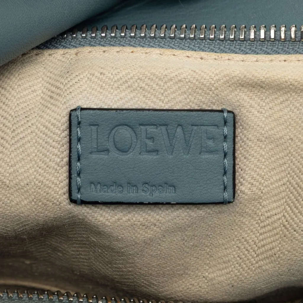 LOEWE Medium Calfskin Puzzle Satchel Blue Leather Good - Box View