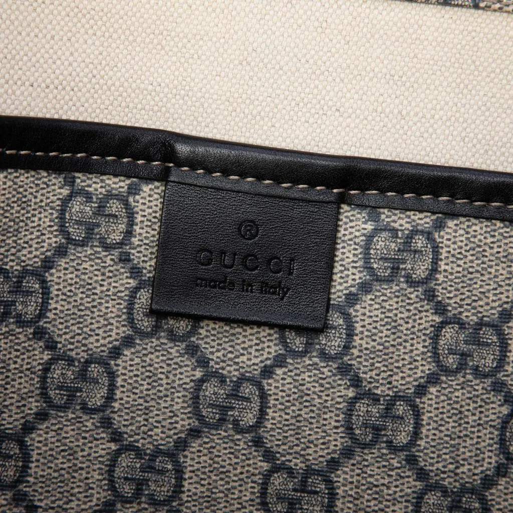 Gucci GG Supreme Web Messenger Bag Beige Canvas Very good - Box View