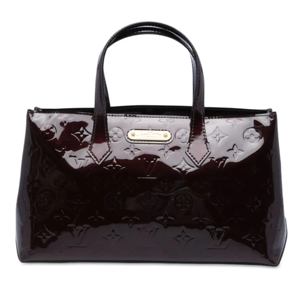 Louis Vuitton Monogram Vernis Wilshire PM Purple Leather Very good - Front View