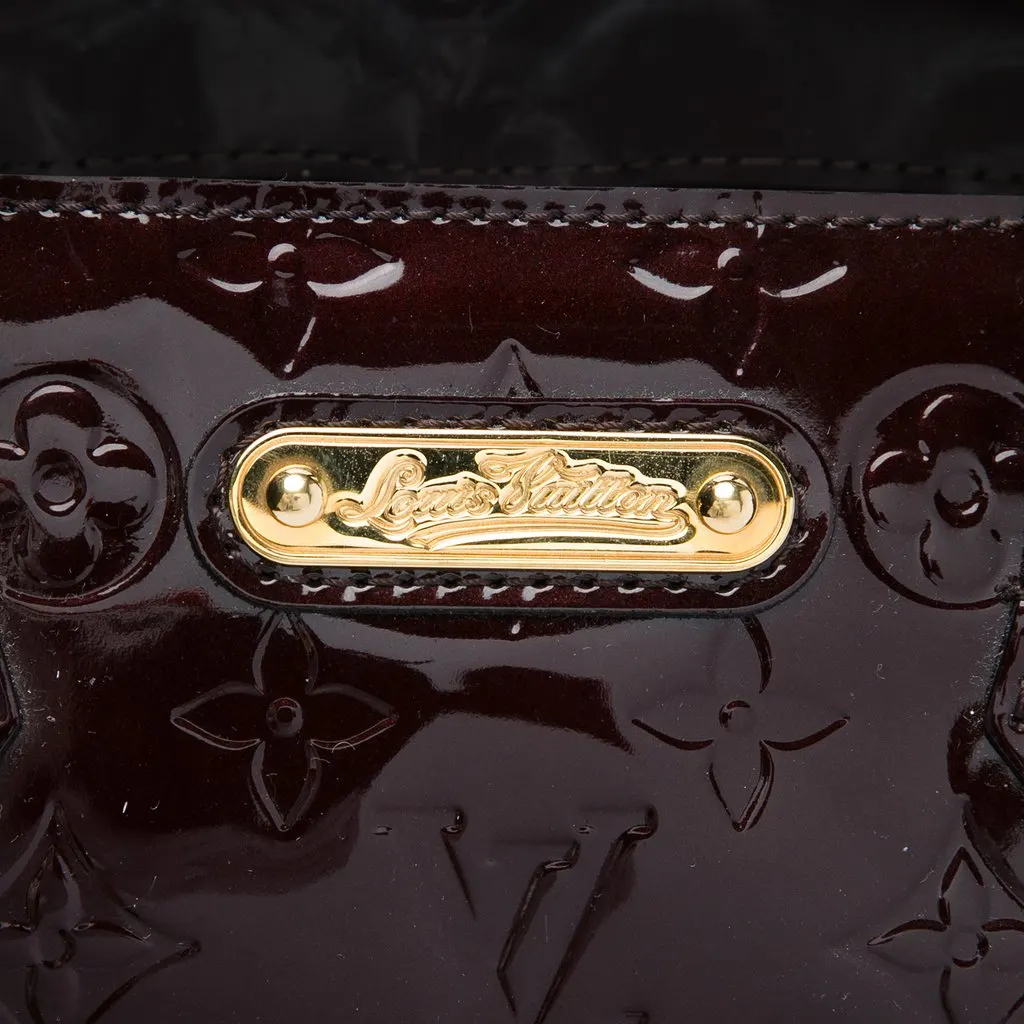 Louis Vuitton Monogram Vernis Wilshire PM Purple Leather Very good - Box View