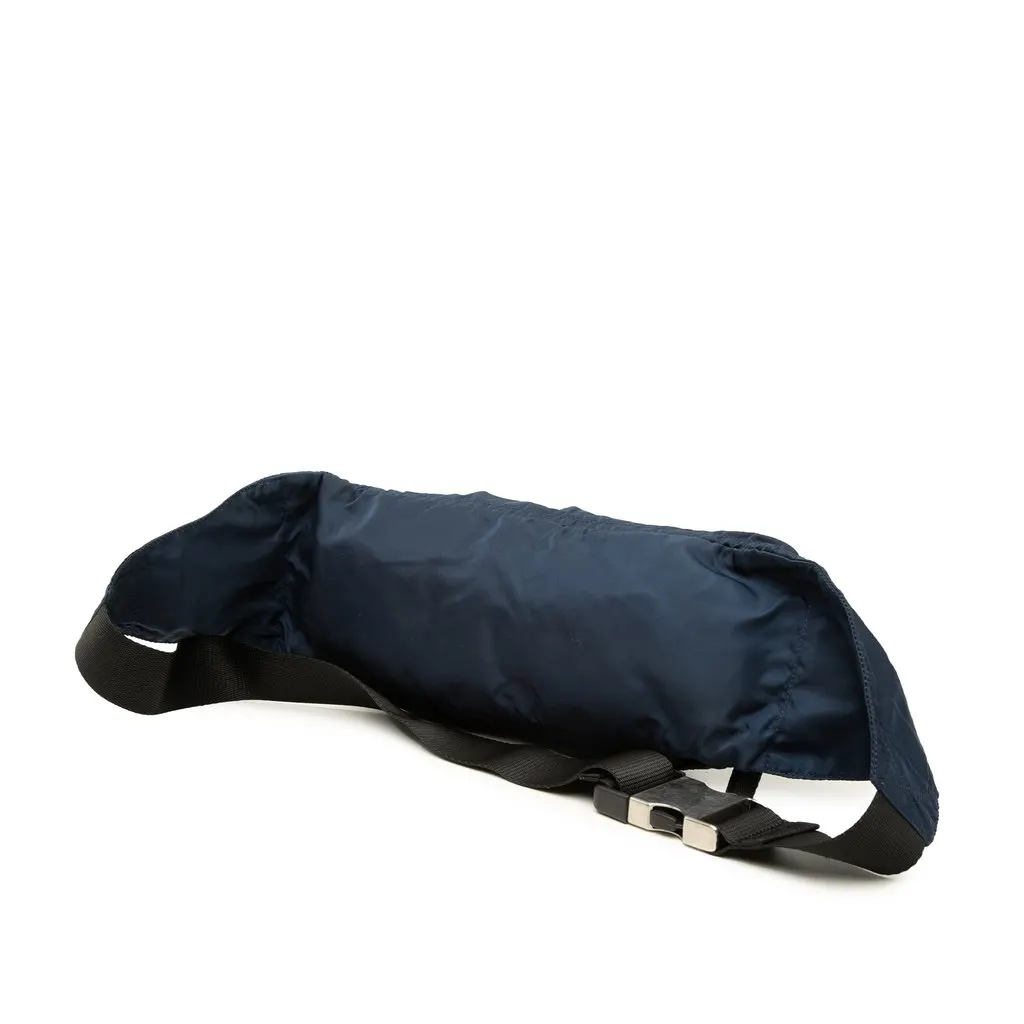 Prada Tessuto Belt Bag Blue Very good - Back View