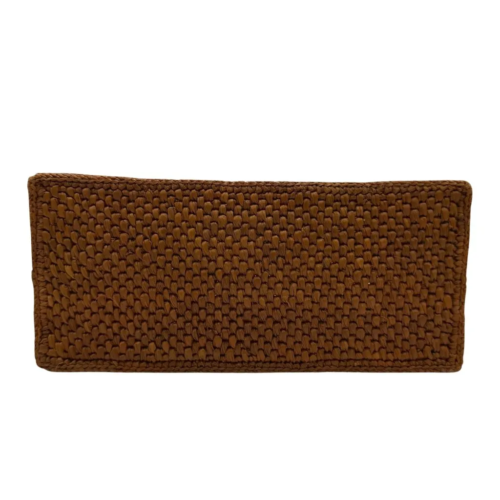 LOEWE Small Raffia Font Tote Brown Very good - Inside View