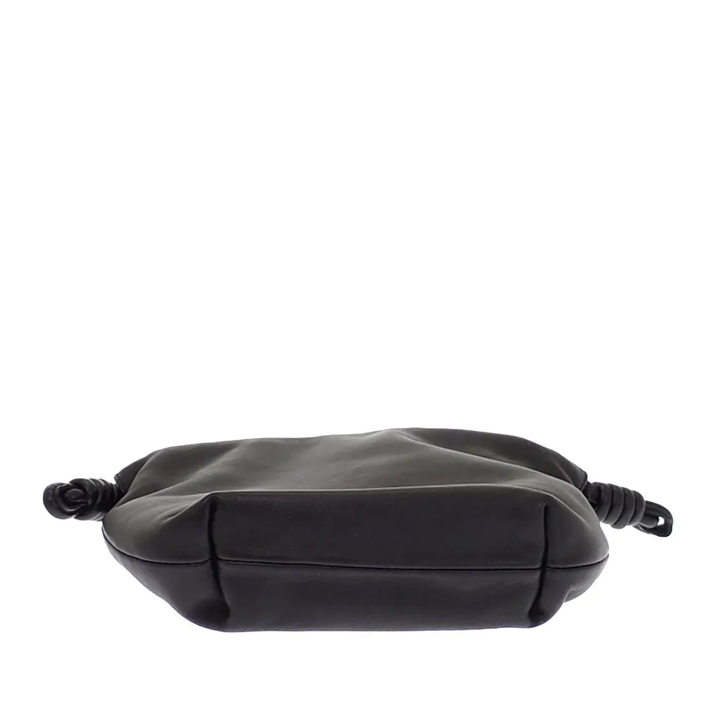 Loewe Medium Mellow Nappa Lambskin Flamenco Purse Black Leather Very good - Inside View