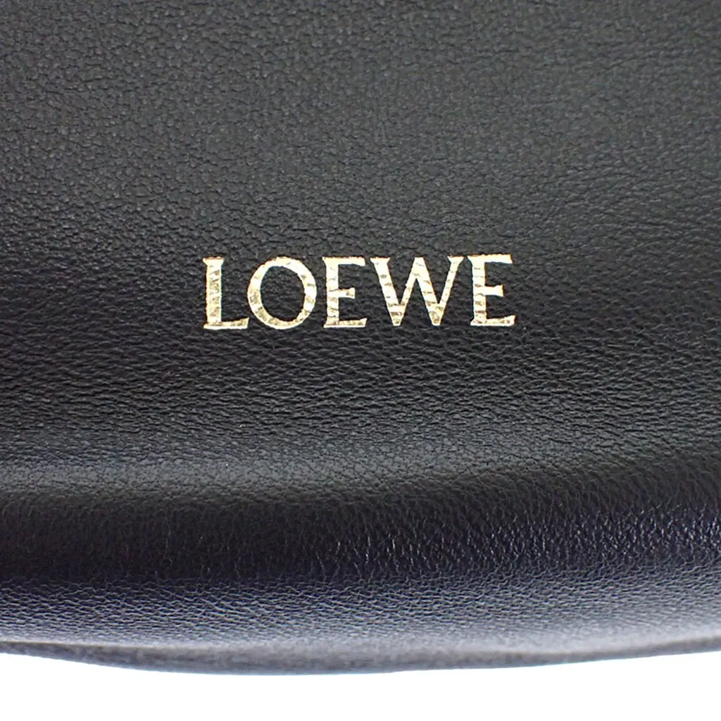 Loewe Medium Mellow Nappa Lambskin Flamenco Purse Black Leather Very good - Box View