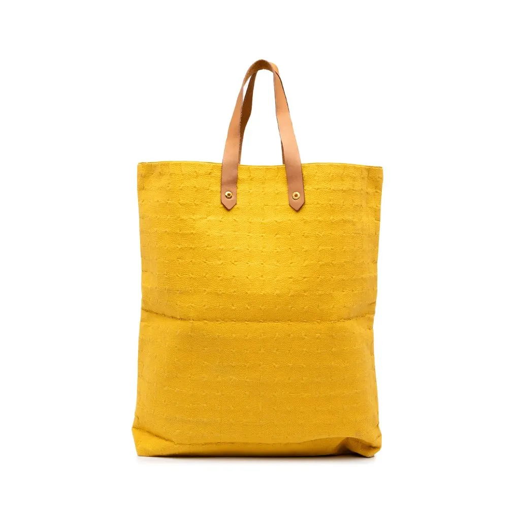 Hermès Canvas Ahmedabad Cabas II GM Yellow Canvas Very good - Front View