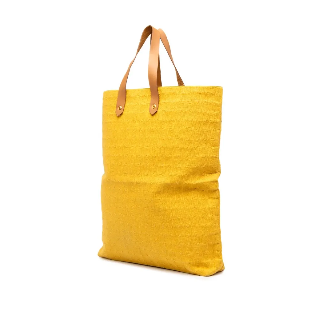 Hermès Canvas Ahmedabad Cabas II GM Yellow Canvas Very good - Back View
