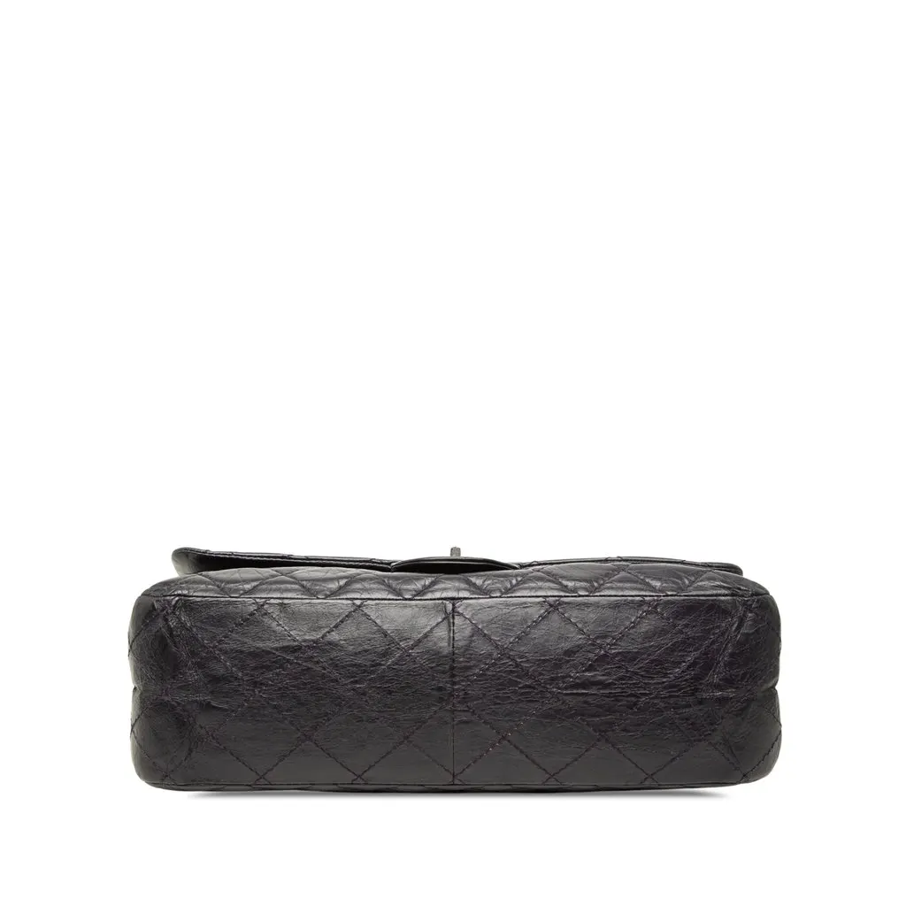 Chanel Quilted Aged Calfskin Reissue 2.55 Double Flap 227 Purple Leather Very good - Inside View