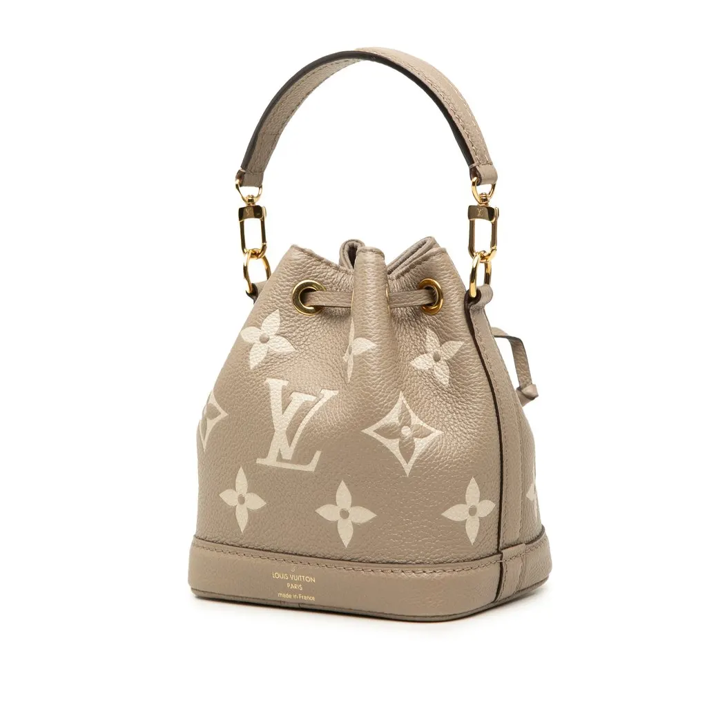 Louis Vuitton Bicolor Monogram Empreinte Nano Noe Brown Leather Very good - Back View