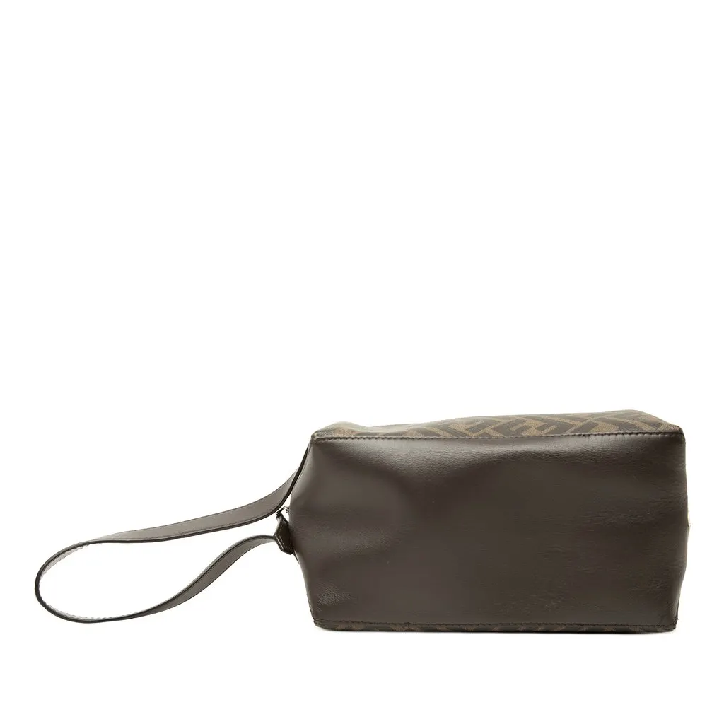 Fendi Zucca Canvas Toiletry Case Brown Canvas Very good - Inside View