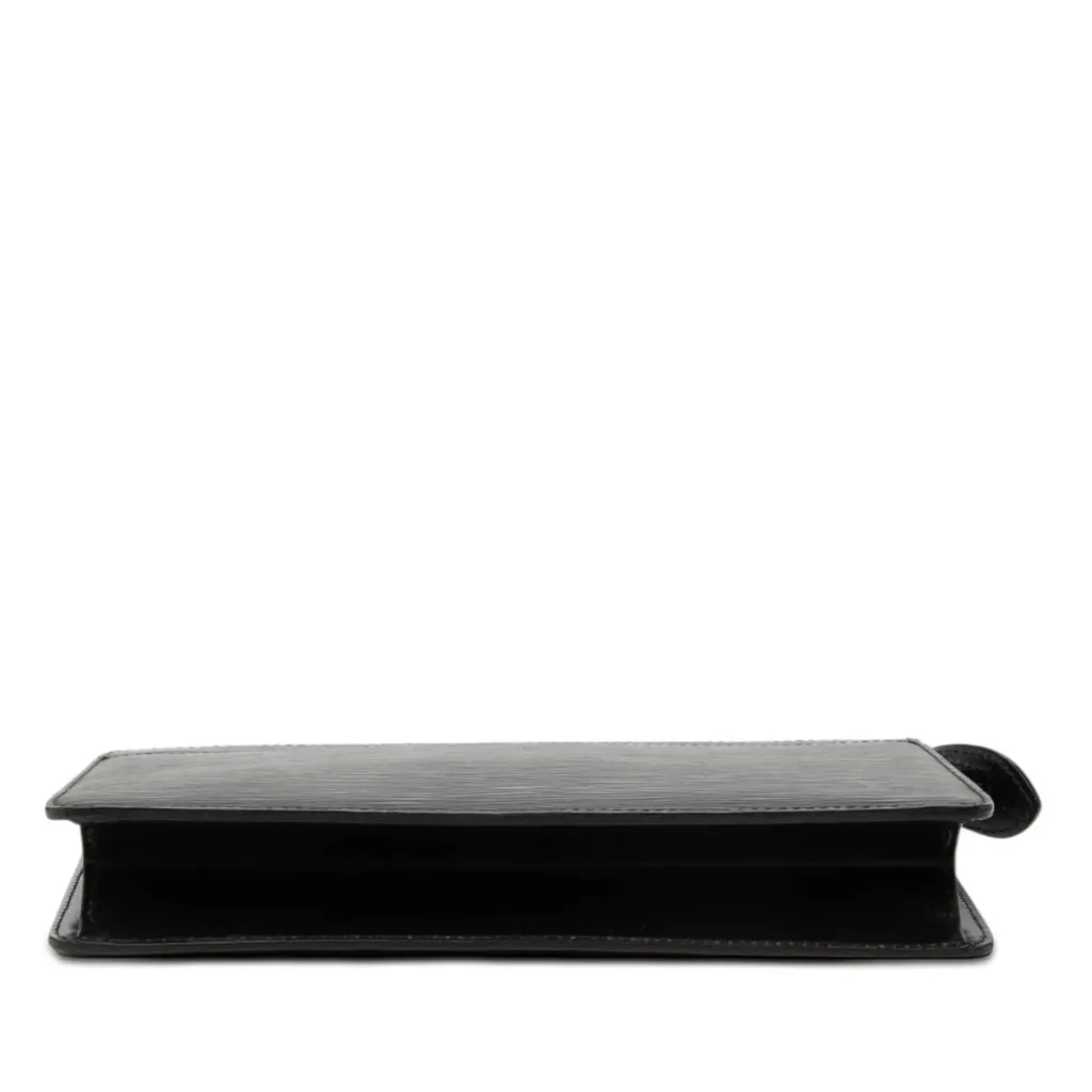 Louis Vuitton Epi Pochette Homme Black Leather Good - Inside View