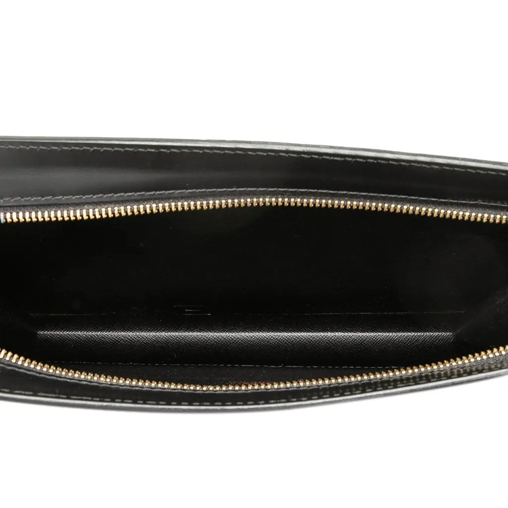 Louis Vuitton Epi Pochette Homme Black Leather Good - Model View