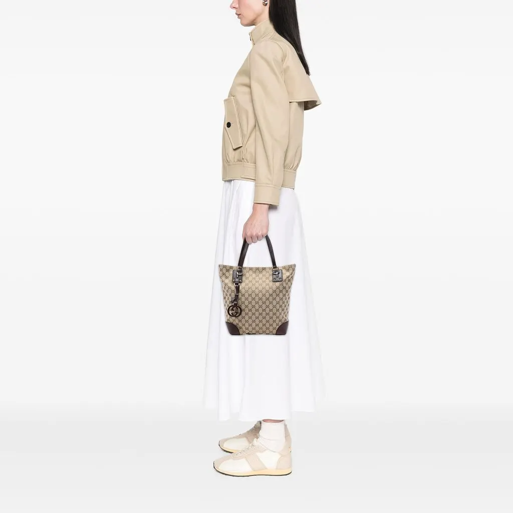 Gucci GG Canvas GG Charm Tote Beige Canvas Very good - Box View
