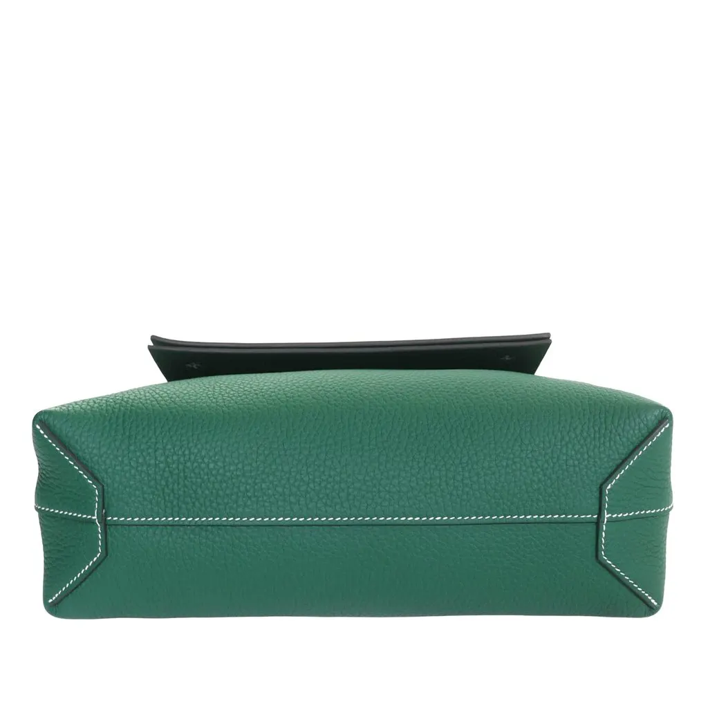 Hermès Clemence Cabasellier 31 Green Leather Very good - Inside View
