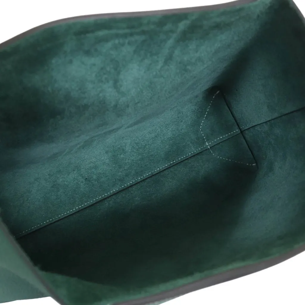 Hermès Clemence Cabasellier 31 Green Leather Very good - Model View