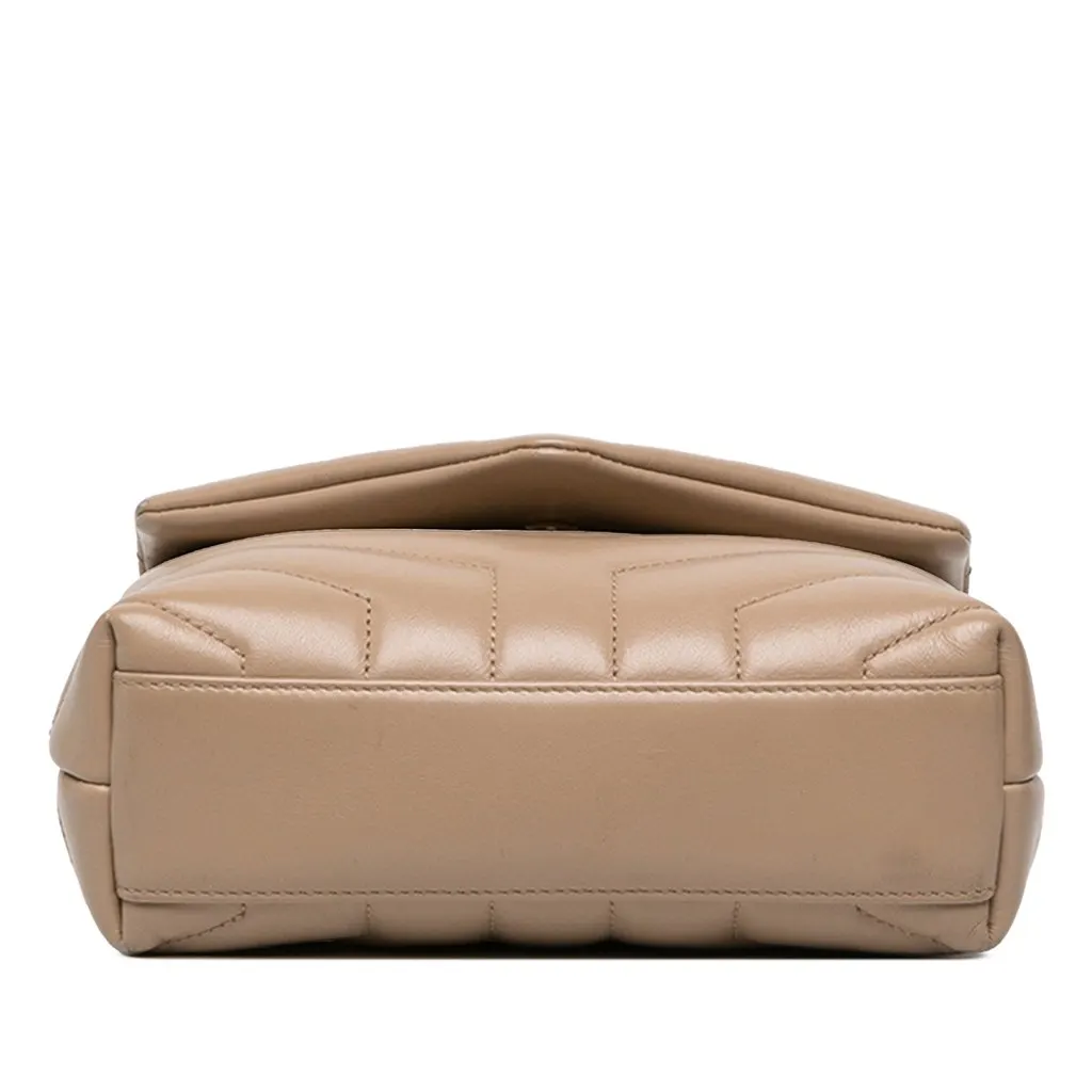 Saint Laurent Toy Matelasse Calfskin Monogram LouLou Crossbody Beige Leather Very good - Inside View