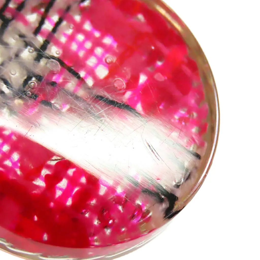 Chanel CC Gold Plated Resin Tweed Chain Round Pendant Necklace Gold Metal Very good - Box View