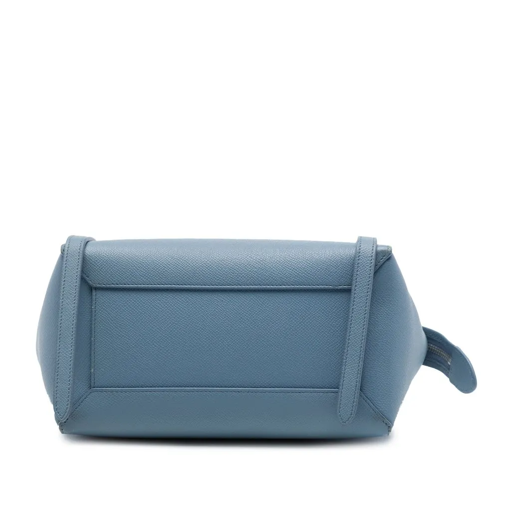 Celine Micro Grained Calfskin Belt Bag Blue Leather Very good - Inside View