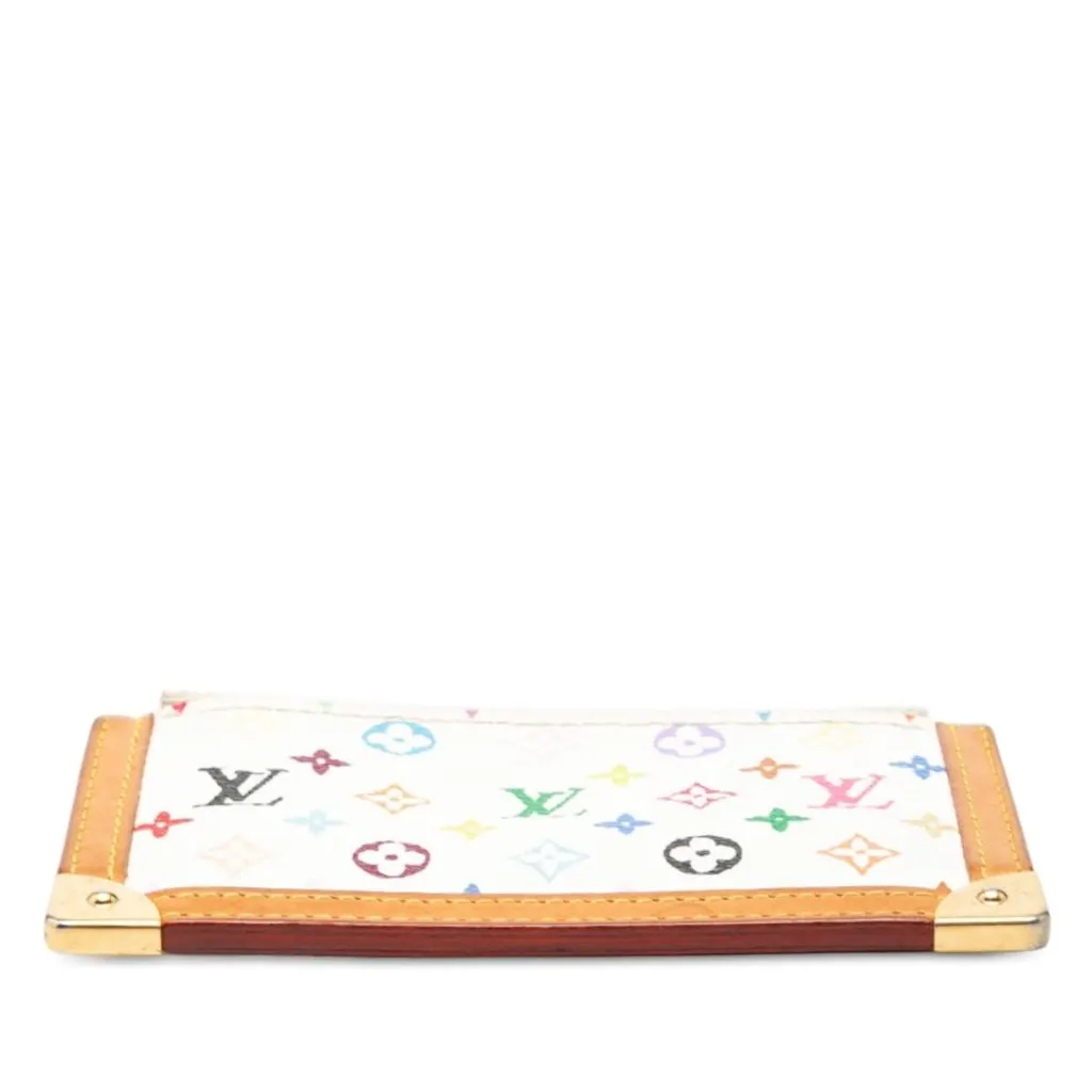 Louis Vuitton Monogram Multicolore Pochette Cles White Very good - Inside View