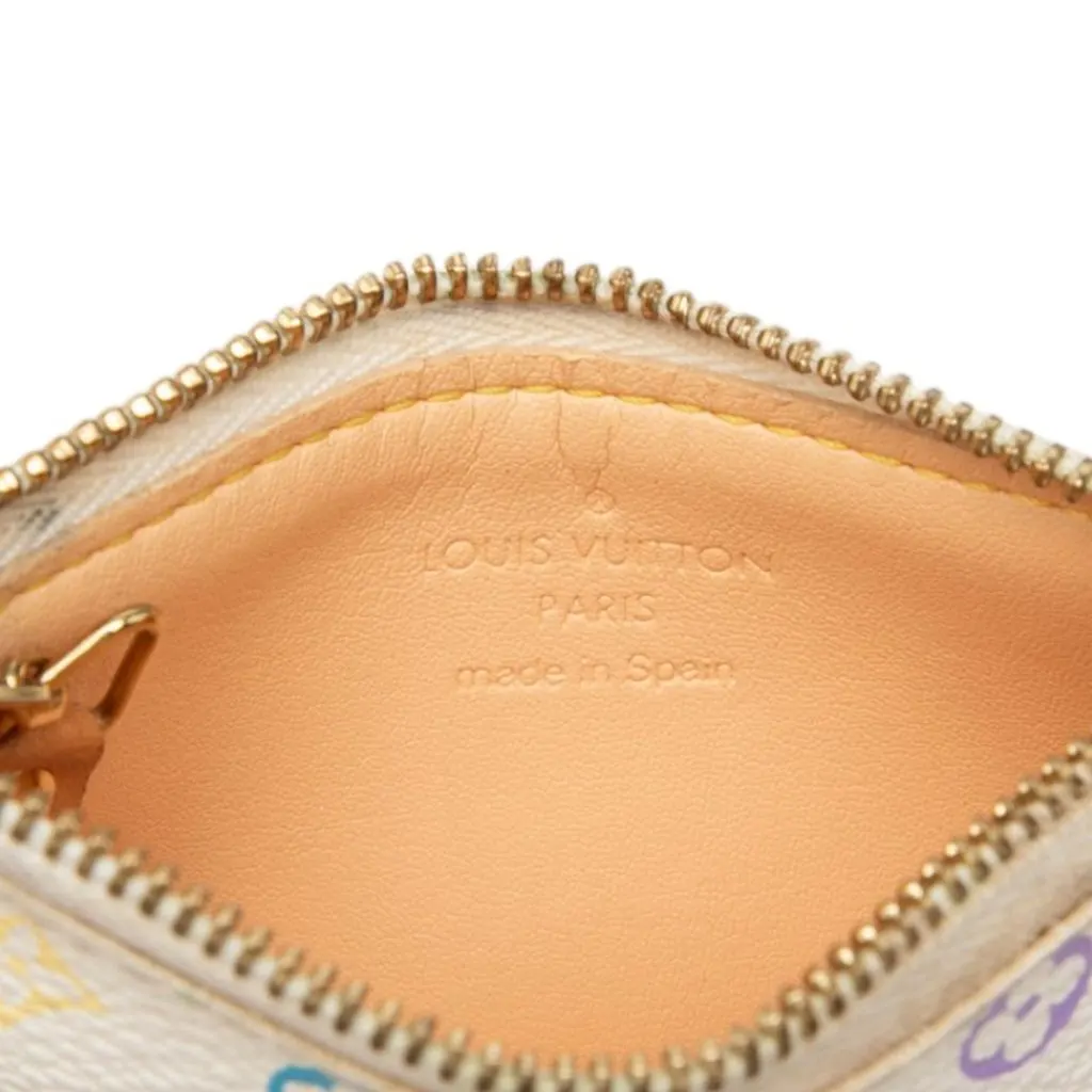 Louis Vuitton Monogram Multicolore Pochette Cles White Very good - Box View
