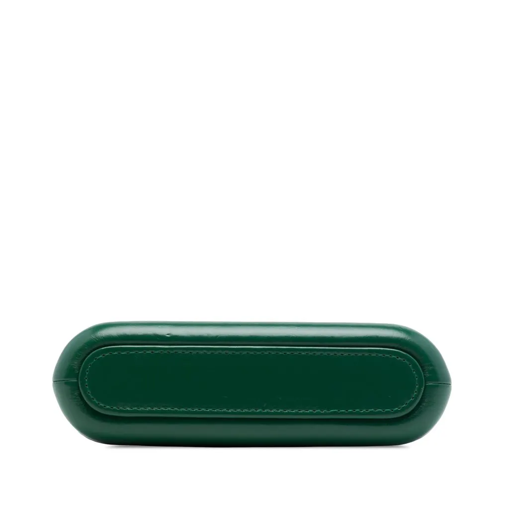 Chanel Aged Calfskin Gabrielle Double Zip Clutch with Chain Green Leather Very good - Inside View