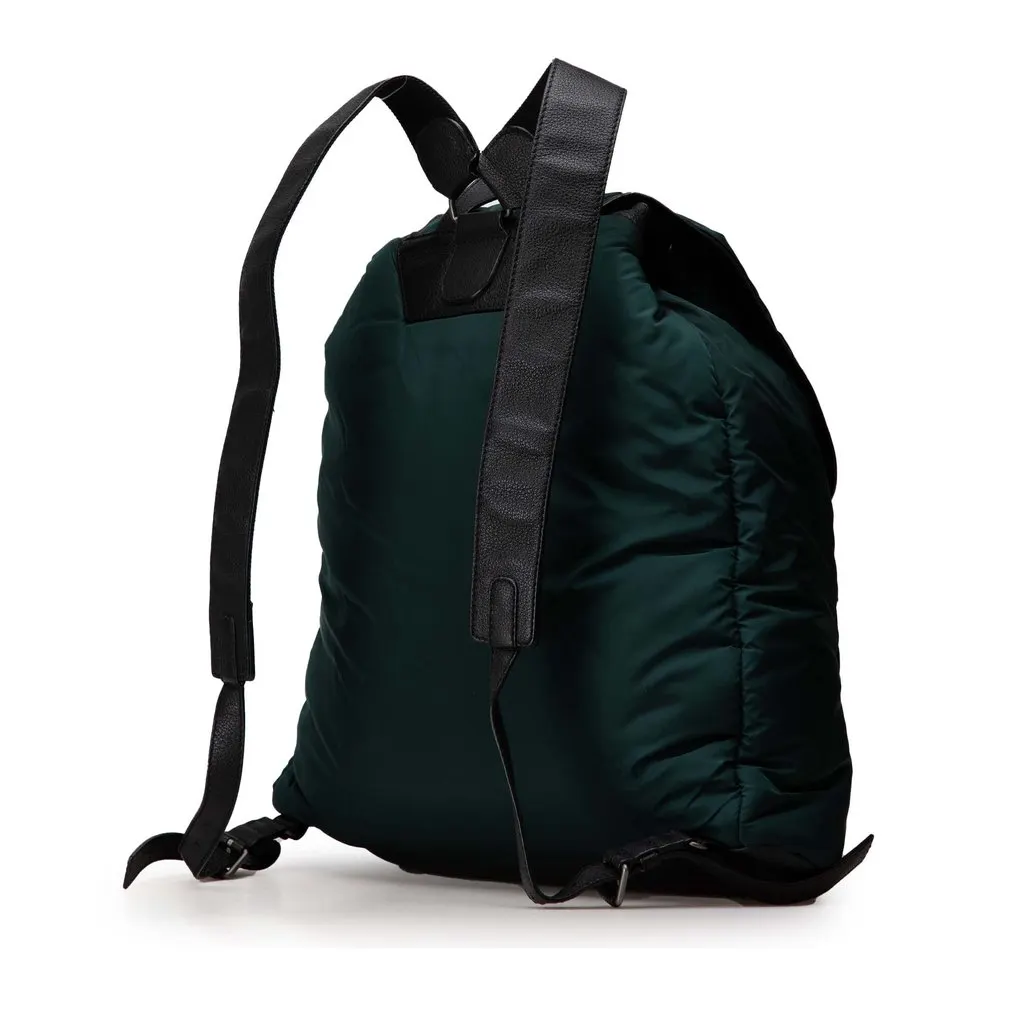 Balenciaga Nylon Motocross Classic Traveler Backpack Green Polyamide Good - Back View