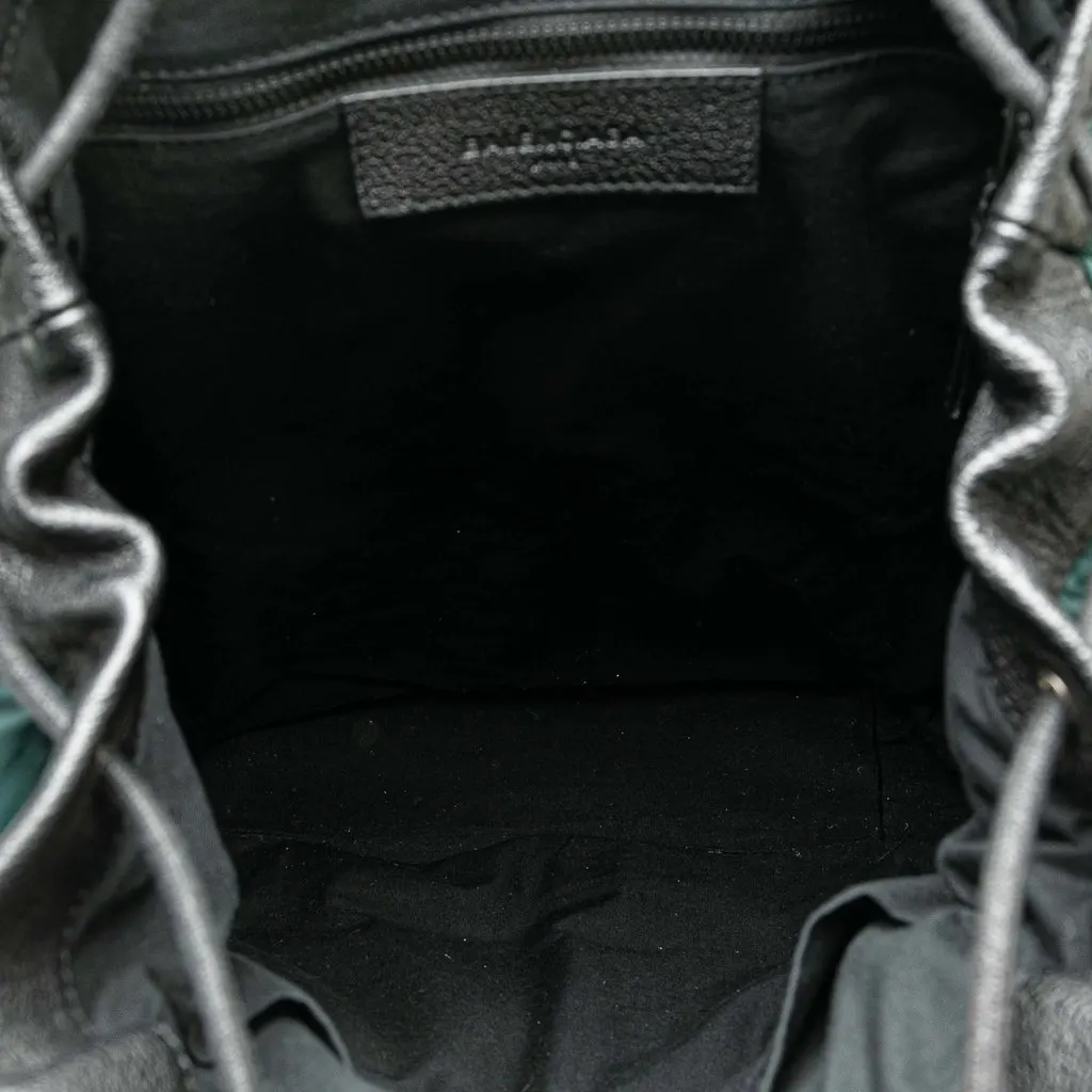 Balenciaga Nylon Motocross Classic Traveler Backpack Green Polyamide Good - Model View