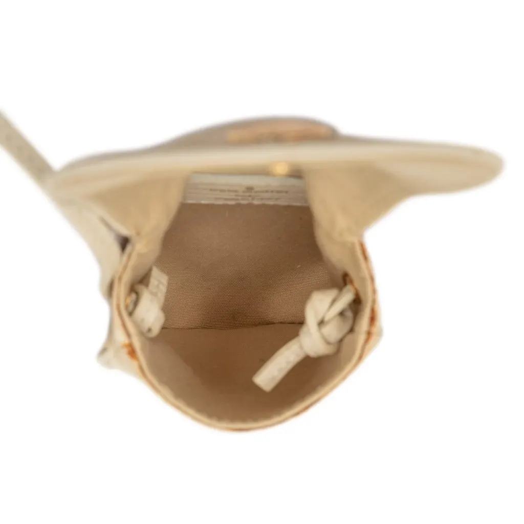 Louis Vuitton Monogram Mini Lin Pochette Cancun Beige Very good - Model View