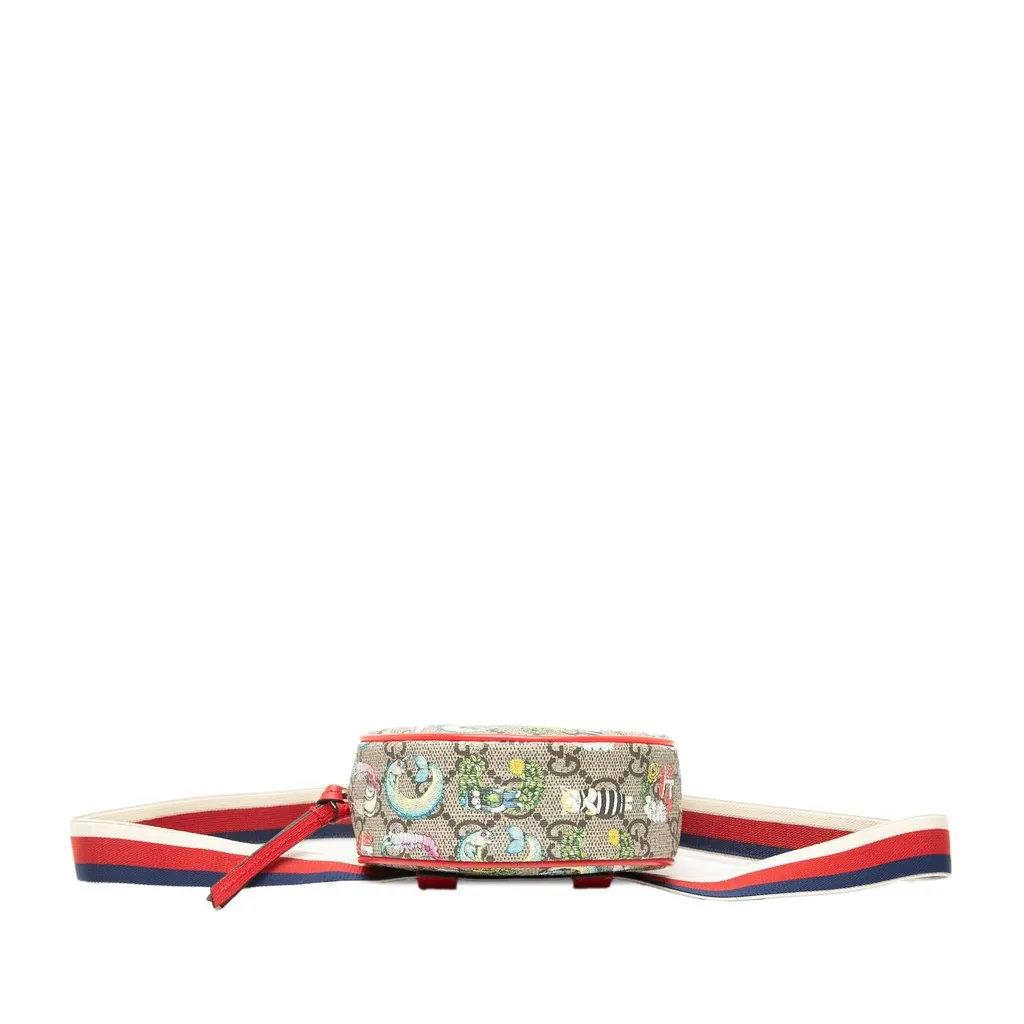 Gucci Yuko Higuchi Childrens GG Supreme Web Belt Bag Beige Very good - Inside View