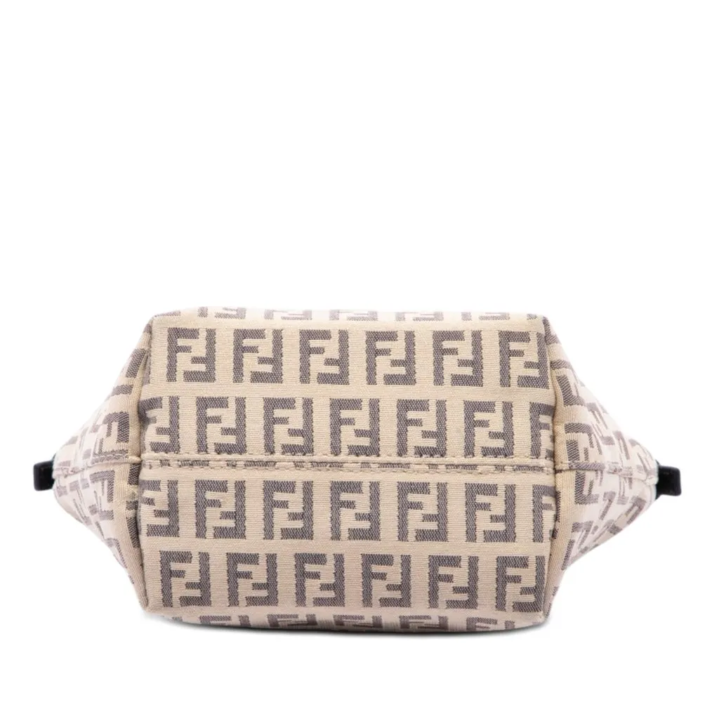 Fendi Zucchino Canvas Handbag Brown Very good - Inside View