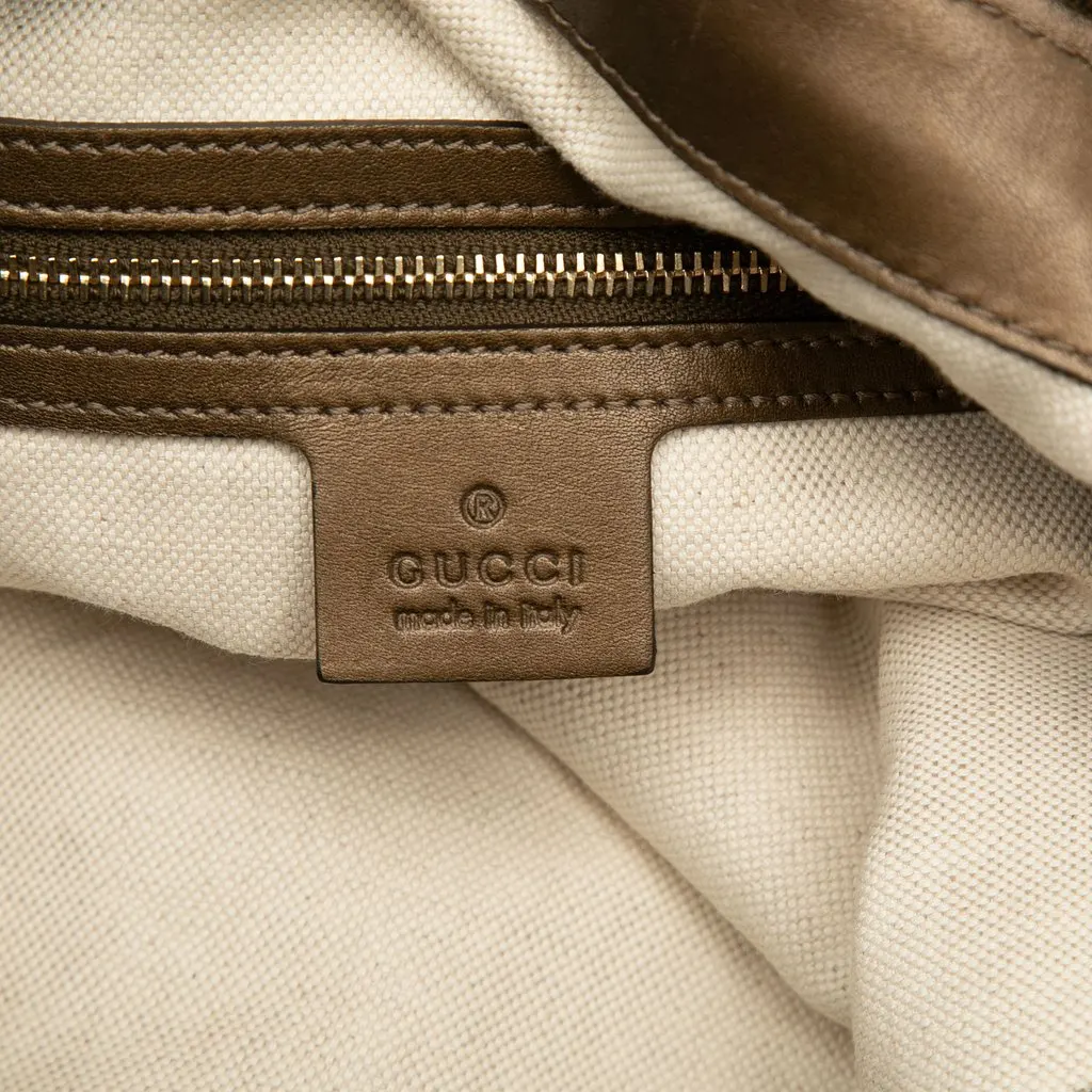 Gucci GG Lurex Heart Bit Shoulder Bag Brown Very good - Box View