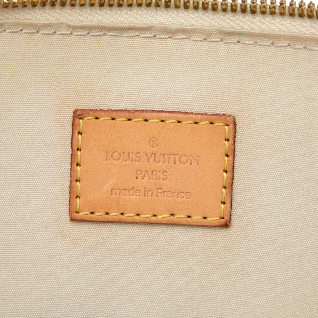 Louis Vuitton Monogram Vernis Alma PM Yellow Leather Very good - Box View
