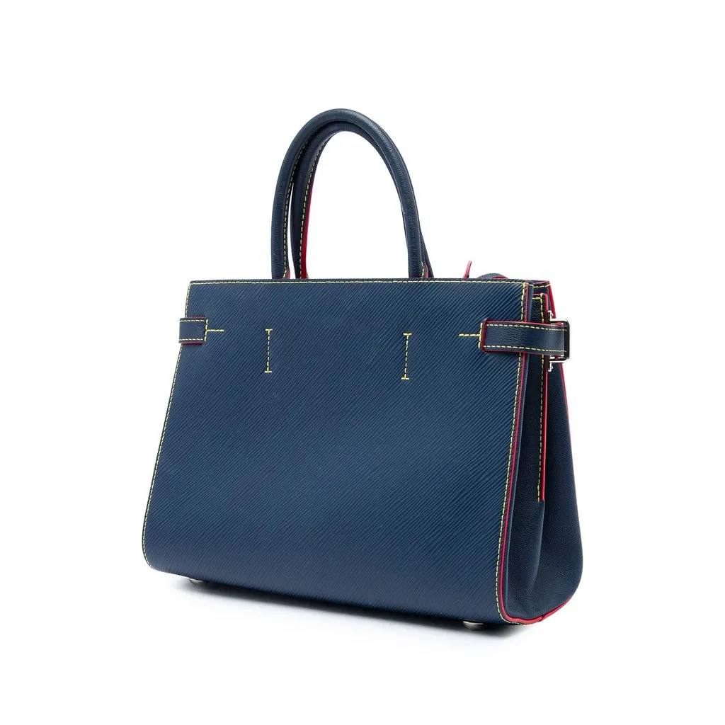 Louis Vuitton Epi Twist Satchel Blue Leather Very good - Back View