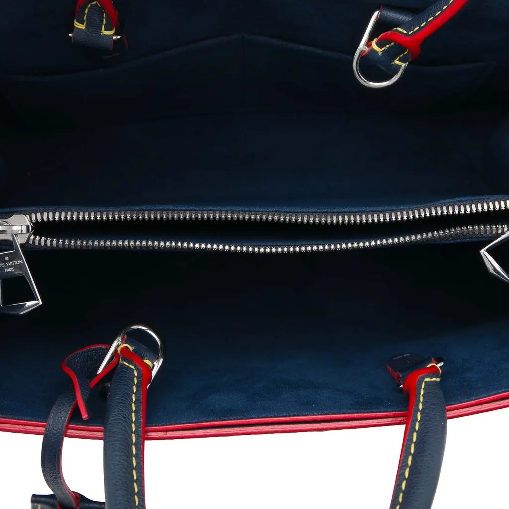 Louis Vuitton Epi Twist Satchel Blue Leather Very good - Model View