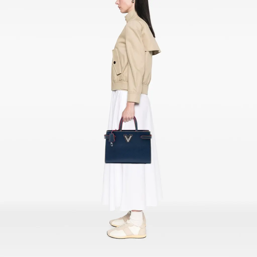 Louis Vuitton Epi Twist Satchel Blue Leather Very good - Box View