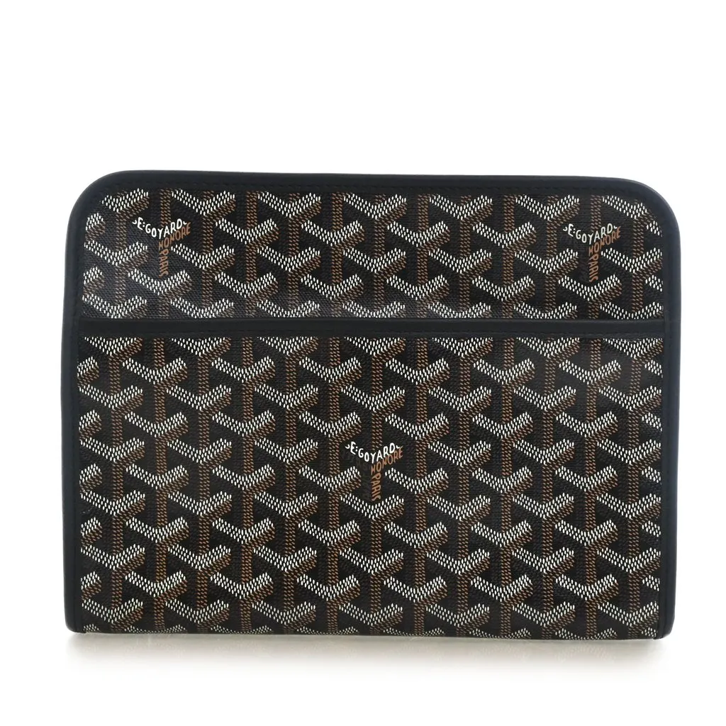 Goyard Goyardine Jouvence Toiletry Pouch MM Black Very good - Front View