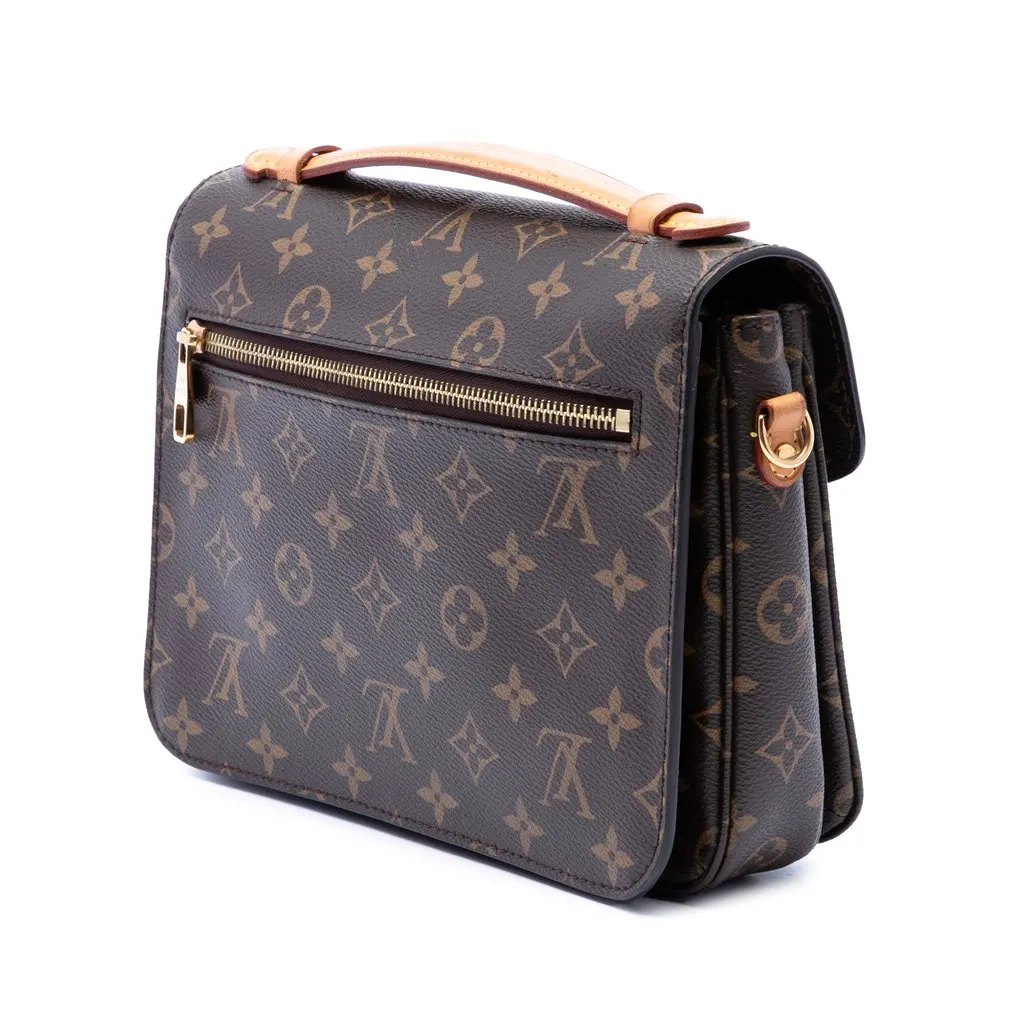 Louis Vuitton Monogram Pochette Metis Brown Very good - Back View