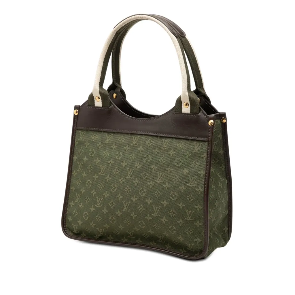 Louis Vuitton Monogram Mini Lin Kathleen Green Very good - Back View